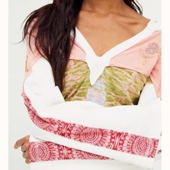 Free People Wherever Tee Floral Combo Size XS NWOT - Picture 12 of 12